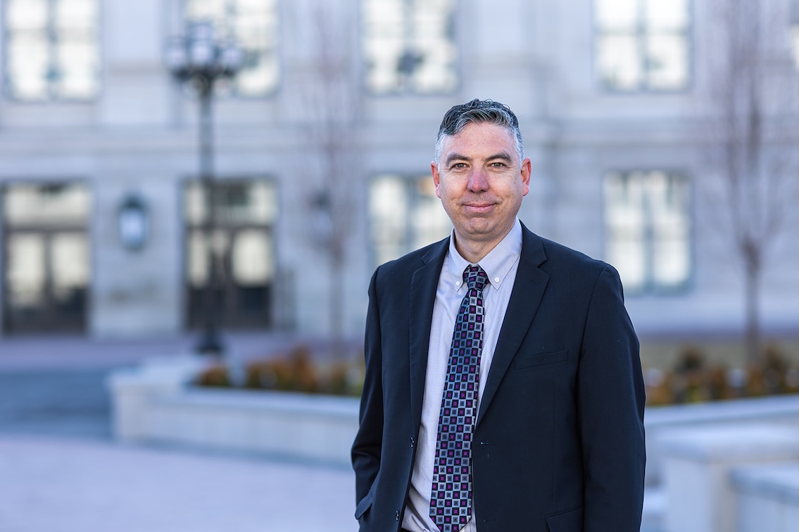 Wayne Woodfield at the Utah capitol building